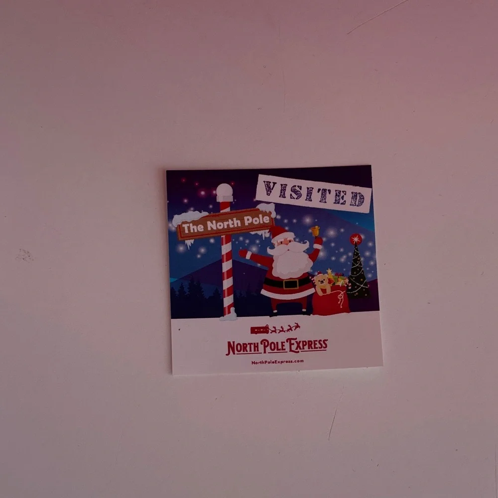 North Pole Express Red Gift Bag